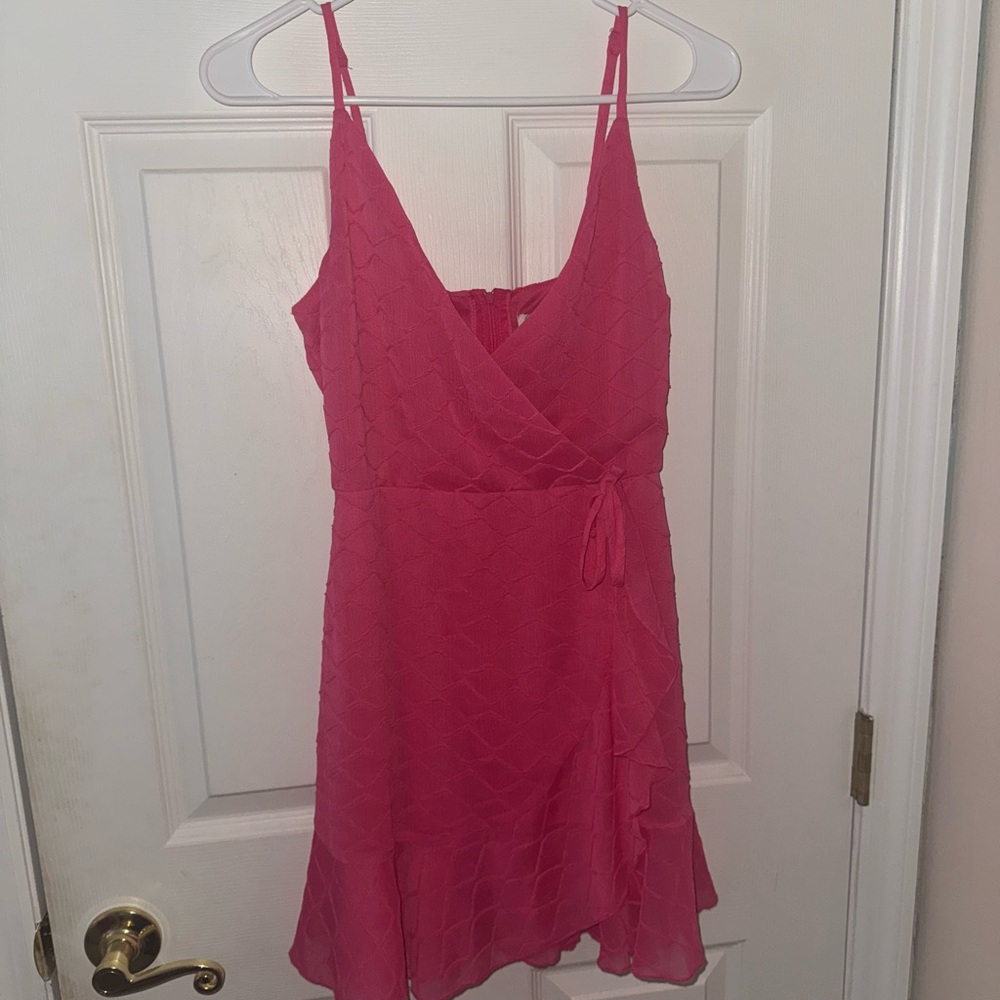 Speechless Fuchsia Textured Dress